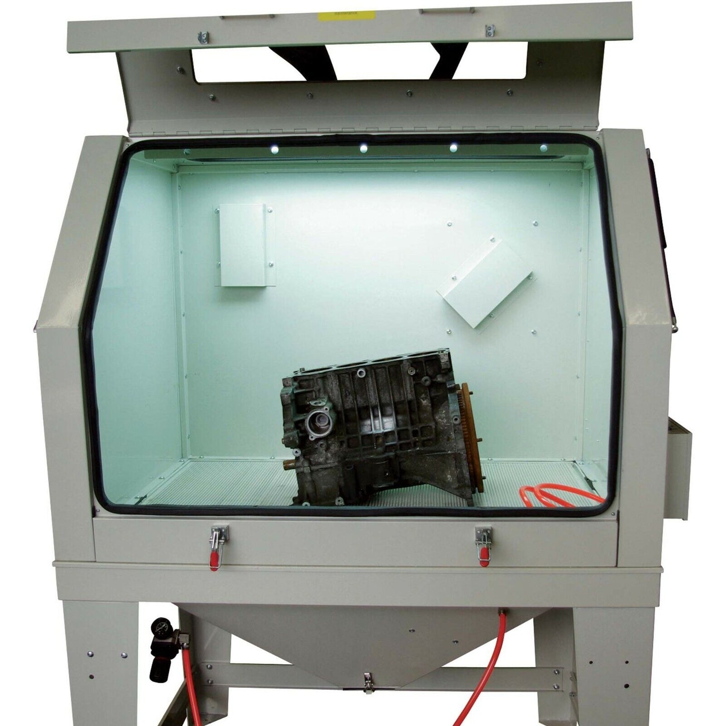 Abrasive Blaster Cabinet - 125 PSI - 20 CFM - 46" x 33" x 34" Area - 400 lbs Cap