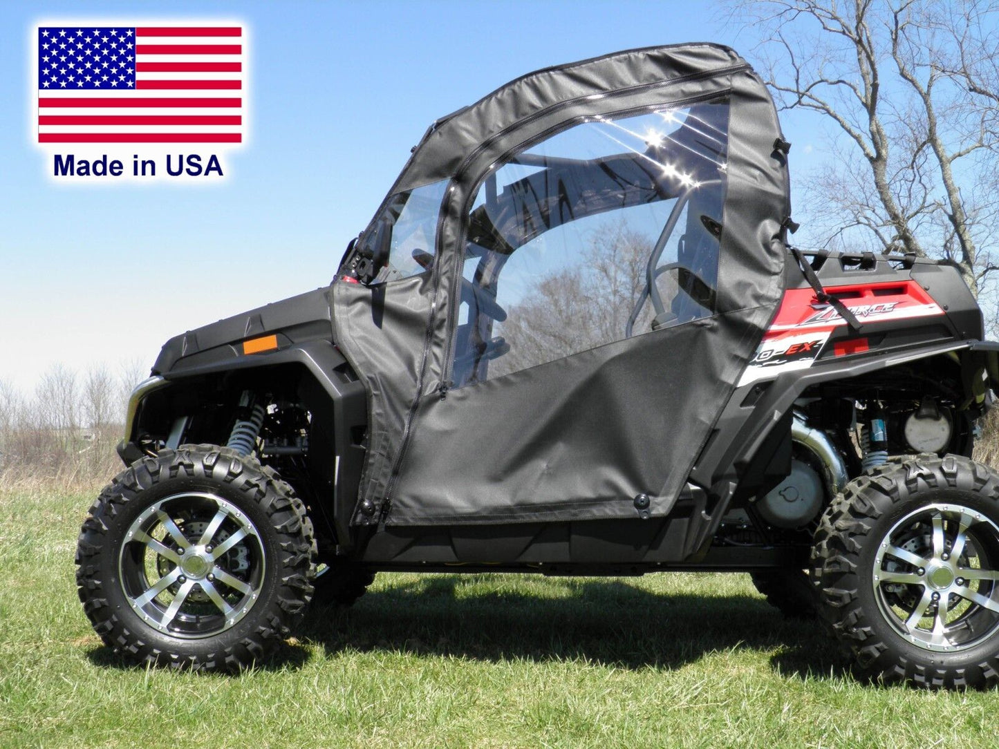Full Doors & Rear Window for CF Moto ZForce 500/800/1000 - Soft - Vinyl Windows