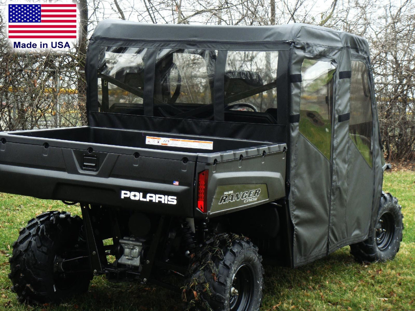 DOORS and REAR WINDOW for Polaris Crew - Soft Material - Vinyl Windshield