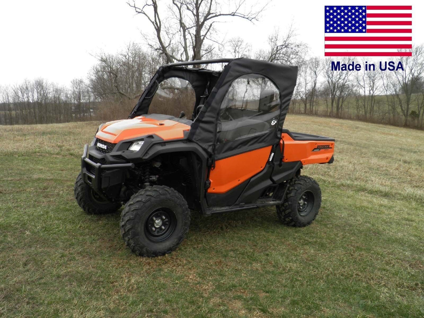 DOORS & REAR WINDOW for Honda Pioneer 700 / 1000 - Soft Material - Vinyl Windows