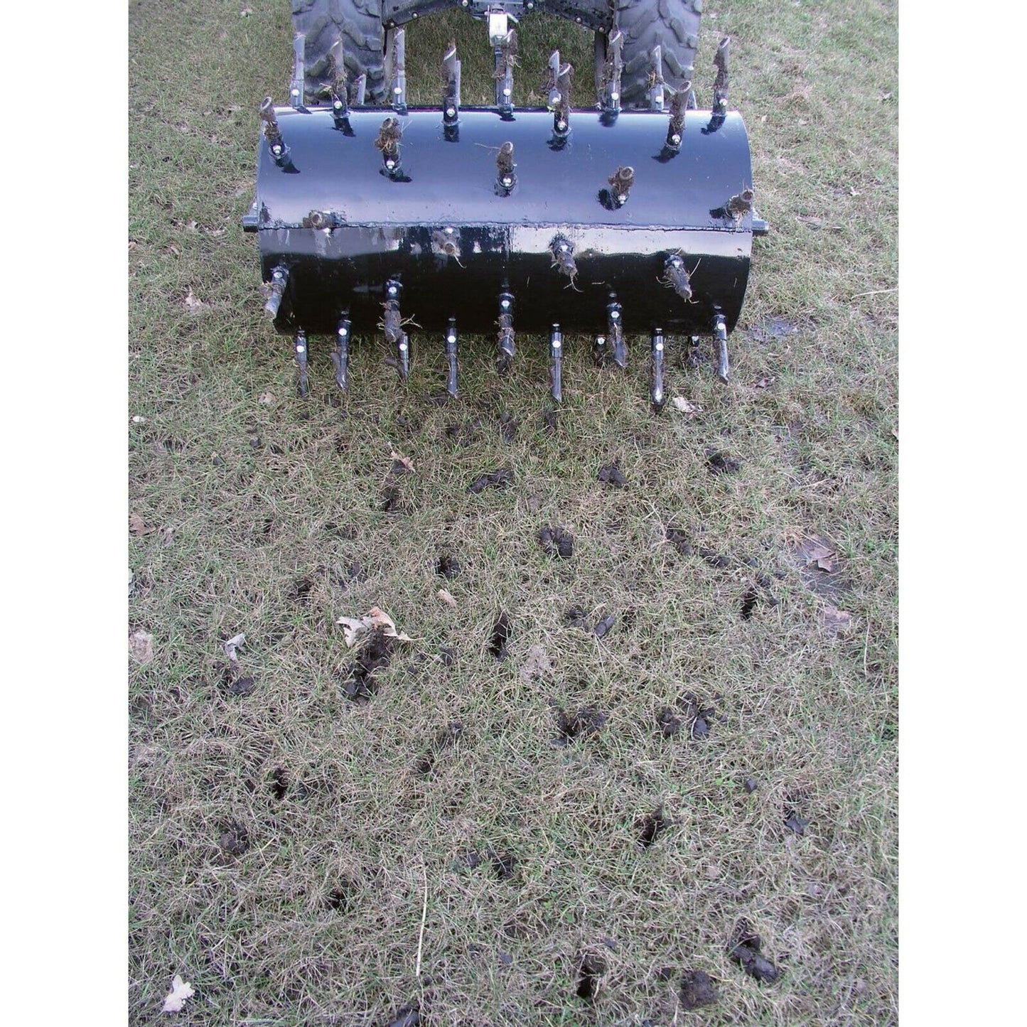 36” Core Plug Aerator - 54 Spikes - 5” Spike Depth - 490 lbs Capacity