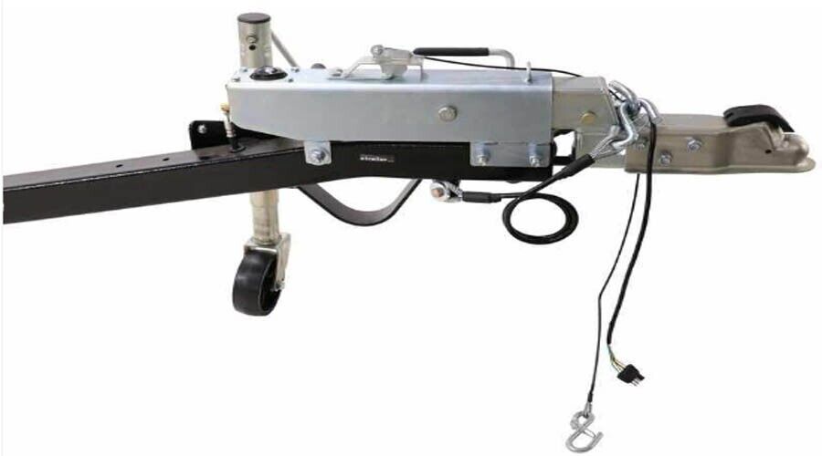 Tow Dolly - 4801 lbs Cap - Tilt Bed - Brakes - 42" to 78" Tread Width - Lights