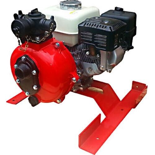 Skid Mount FIRE PUMP - 4500 GPH - 132 PSI - 1.5" - 6HP Honda Engine - Multi Port