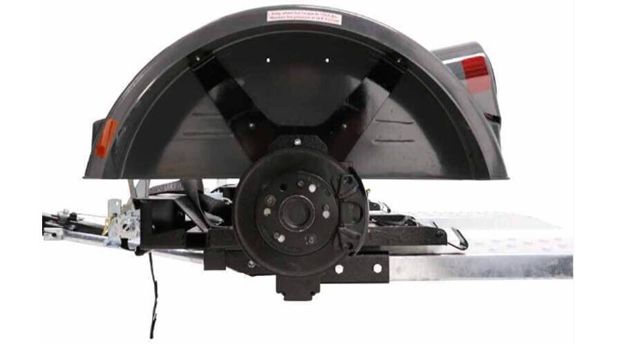Tow Dolly - 4801 lbs Cap - Tilt Bed - Brakes - 42" to 78" Tread Width - Lights