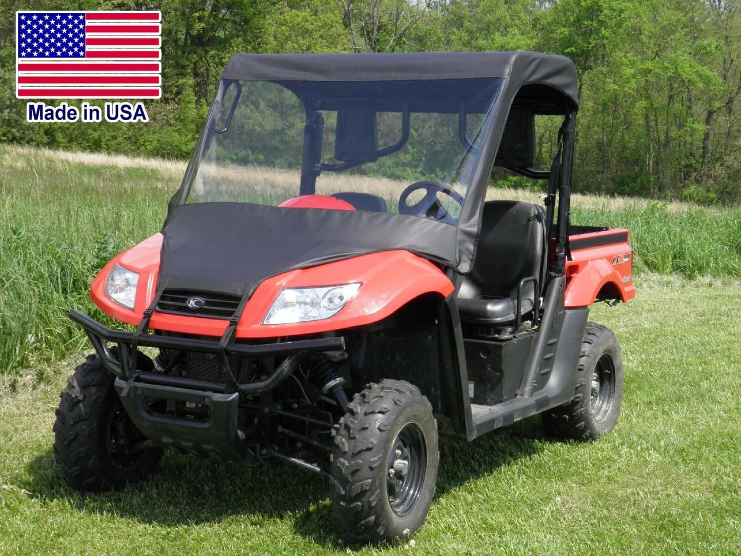 VINYL WINDSHIELD & ROOF COMBO for KYMCO 500 / 700 - Soft Material