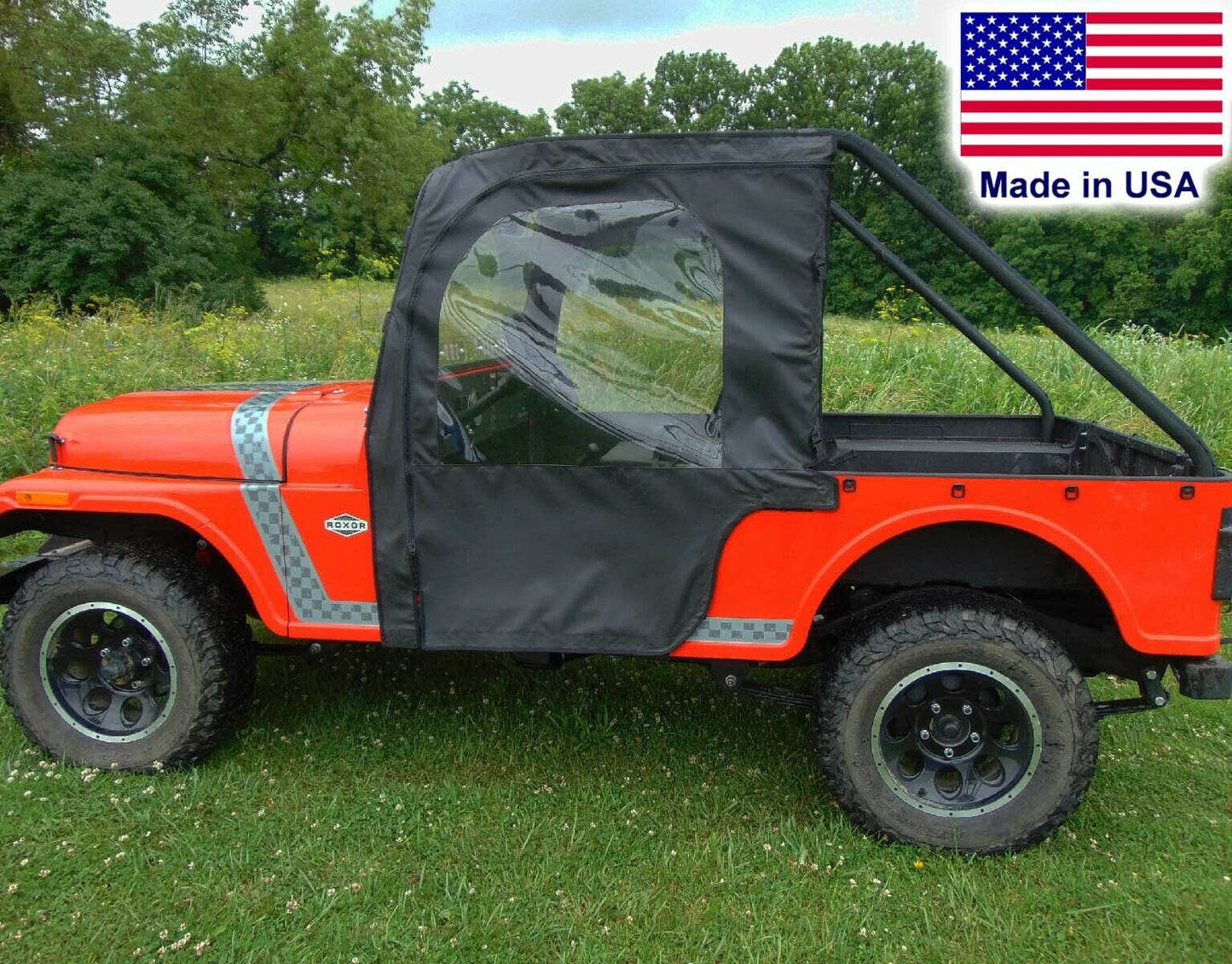 Mahindra Roxor DOORS and REAR WINDOW - Roll Away Doors - Withstands Hwy Speeds