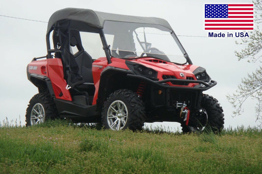 HARD WINDSHIELD & ROOF for Can Am Commander - Soft Top - Heavy Duty - Commercial
