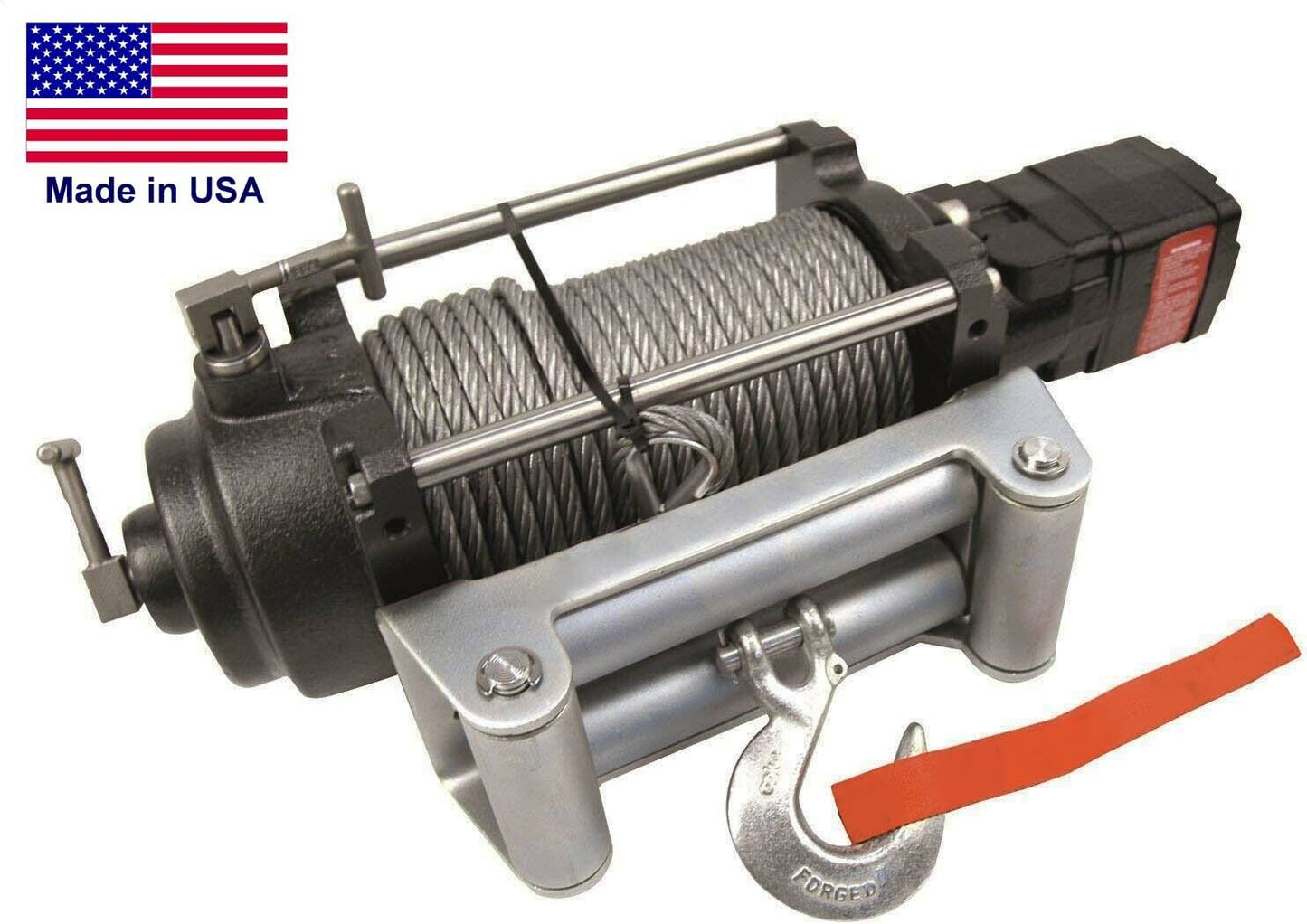 Hydraulic Winch for DAKOTA 8 CYLINDER - 12000 lbs Cap - Waterproof - Reversible