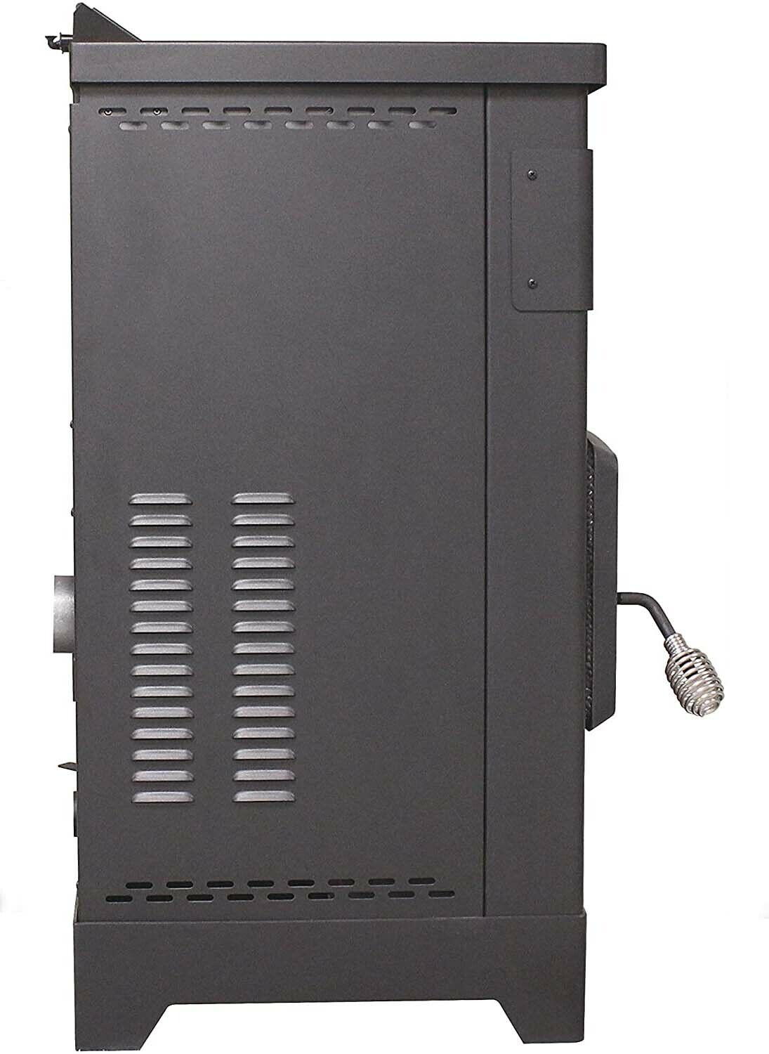 Pellet Stove - 48,000 BTU - 2200 Sqft - 200 CFM - 60 lbs Cap - Mobile Home Safe