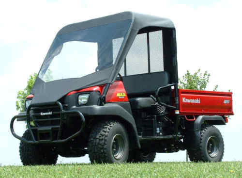 VINYL WINDSHIELD, ROOF, & REAR WINDOW for Kawasaki Mule 4000 / 4010