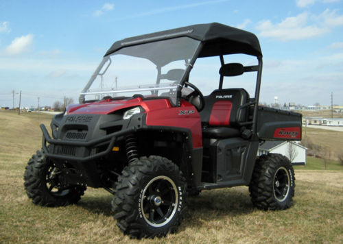HARD WINDSHIELD and ROOF for Polaris Ranger XP - Soft Top Material