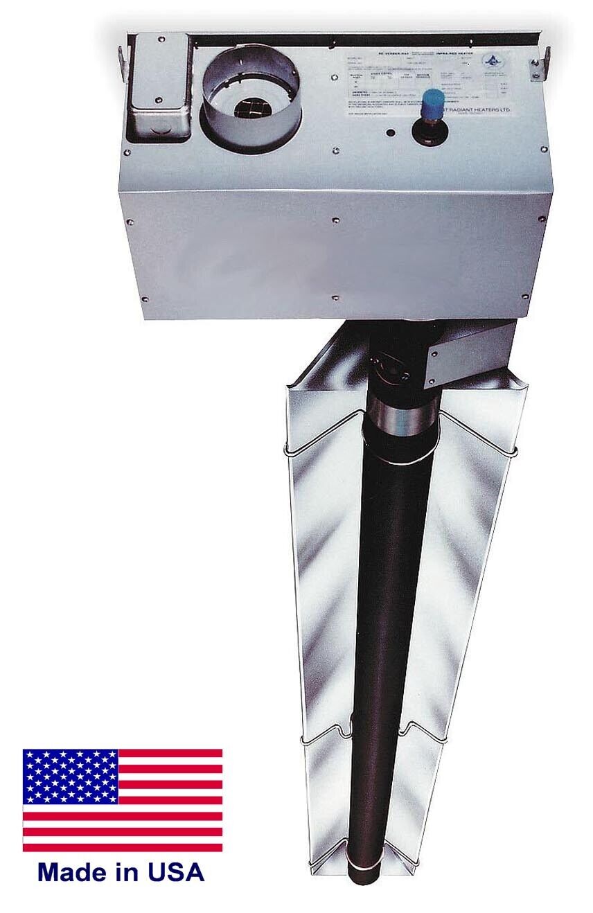 20 ft Infrared TUBE HEATER - Propane - 50,000 BTU - 120 Volts - Commercial