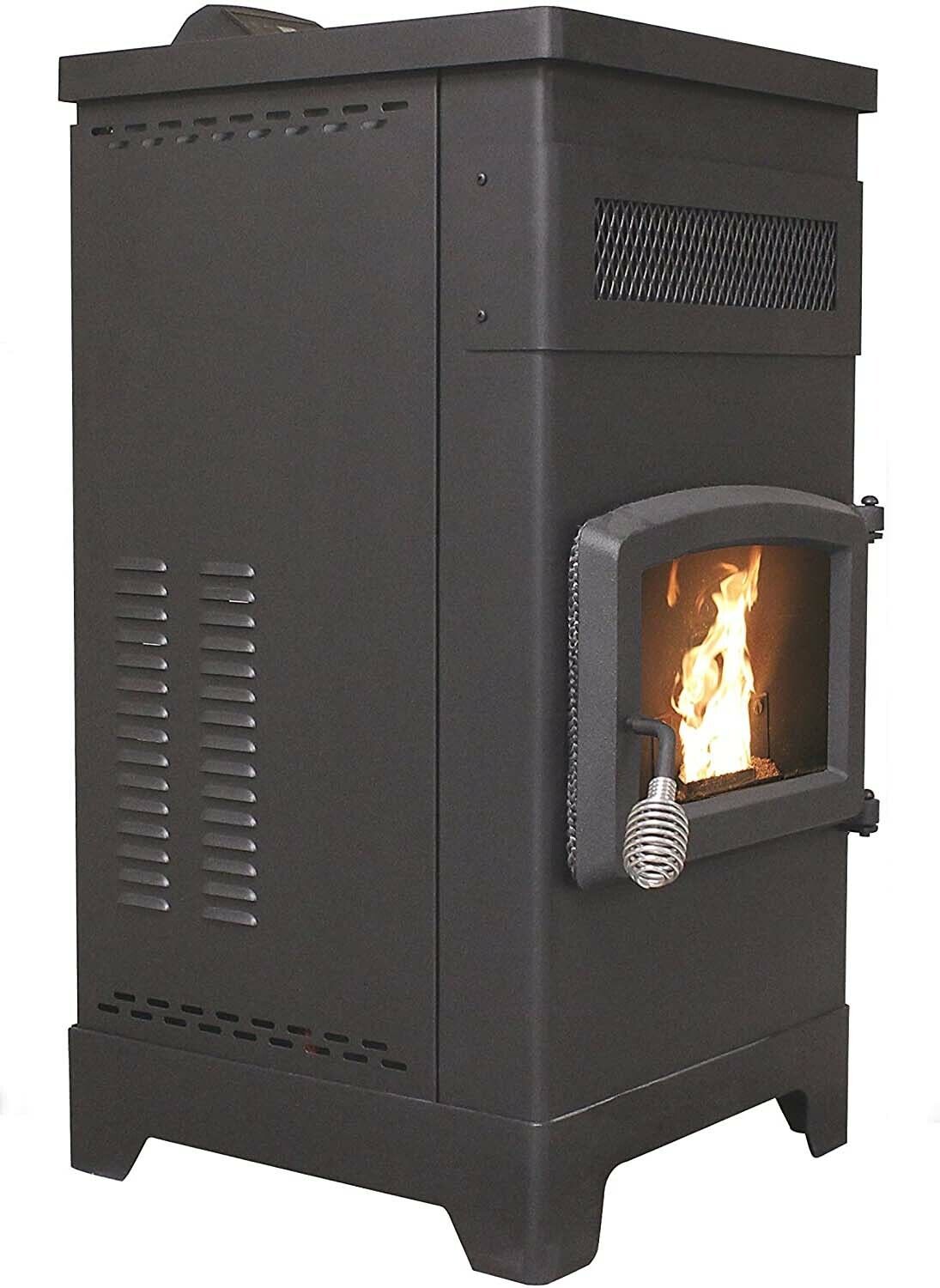 Pellet Stove - 48,000 BTU - 2200 Sqft - 200 CFM - 60 lbs Cap - Mobile Home Safe