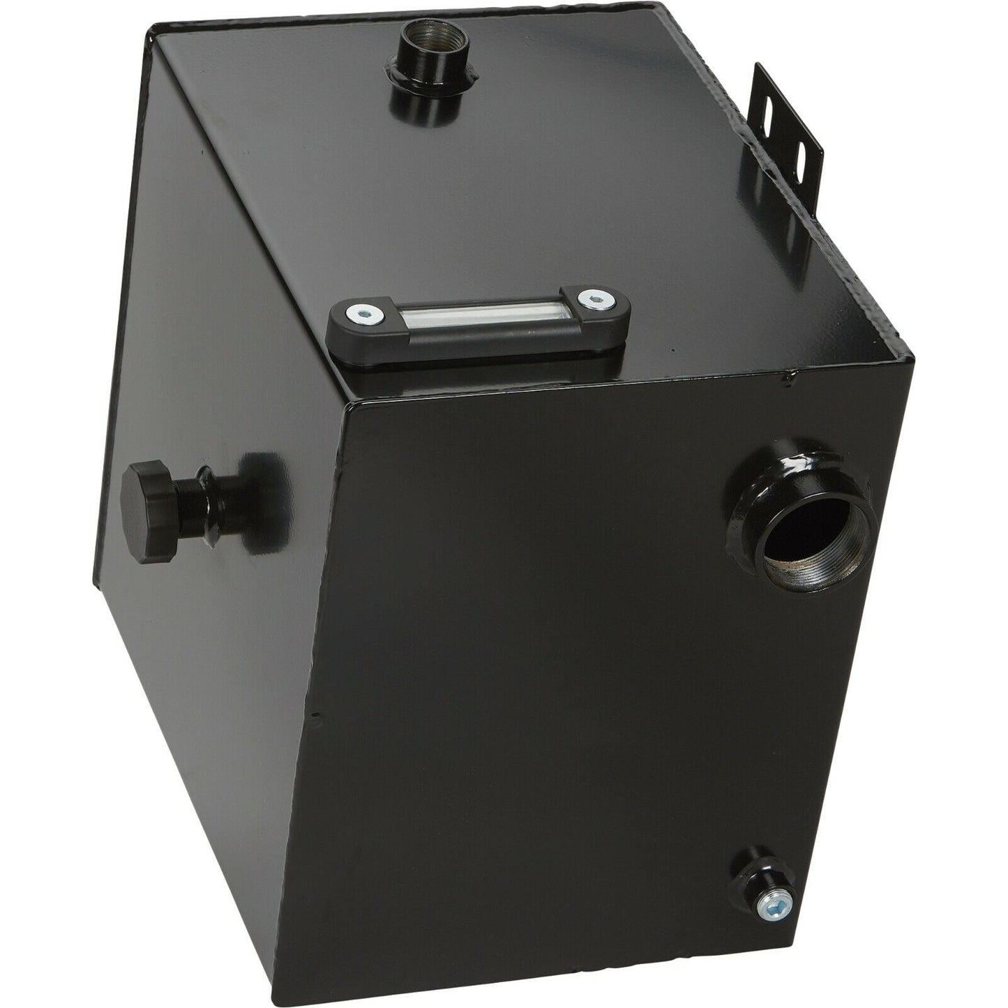 10 Gallon Steel HYDRAULIC OIL TANK - 2" FNPT Suction Port - 1" FNPT Return Port