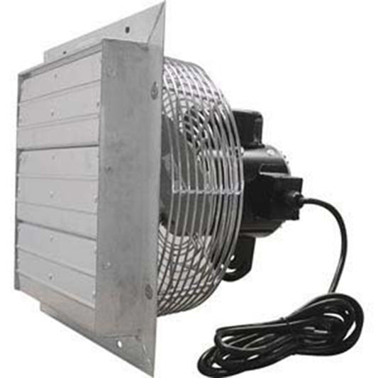 24" EXHAUST FAN - Direct Drive - 115 Volt - 5900 / 3575 CFM - 2 Speed - 1/3 Hp