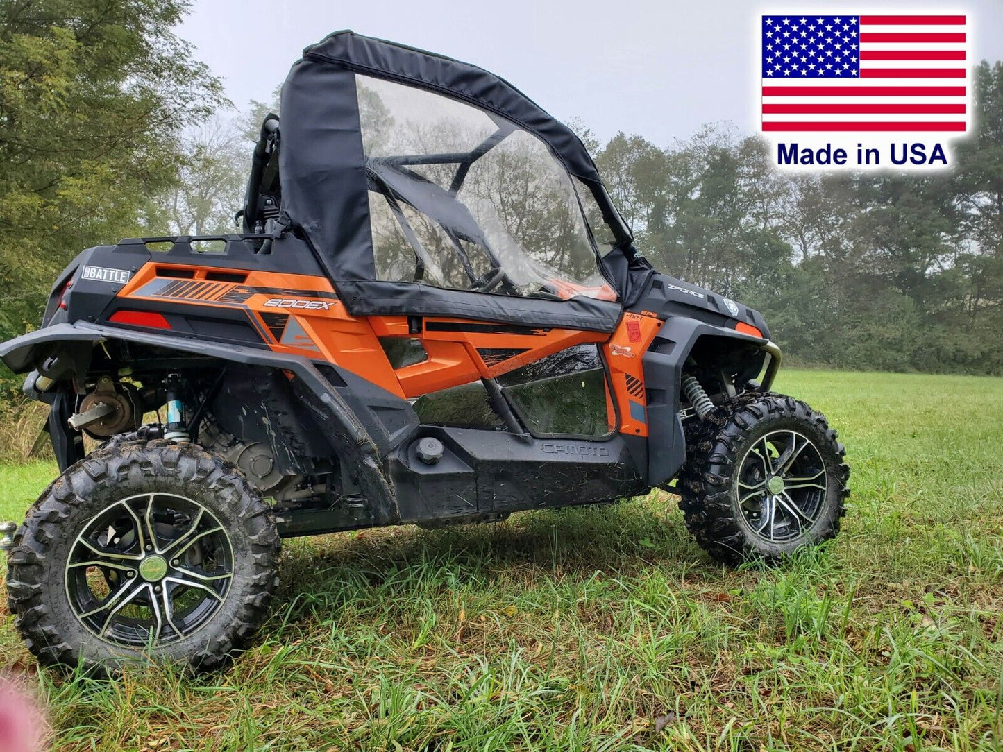 Half DOORS for CF Moto ZForce 500 / 800 / 1000 - Soft Material - Vinyl Windows