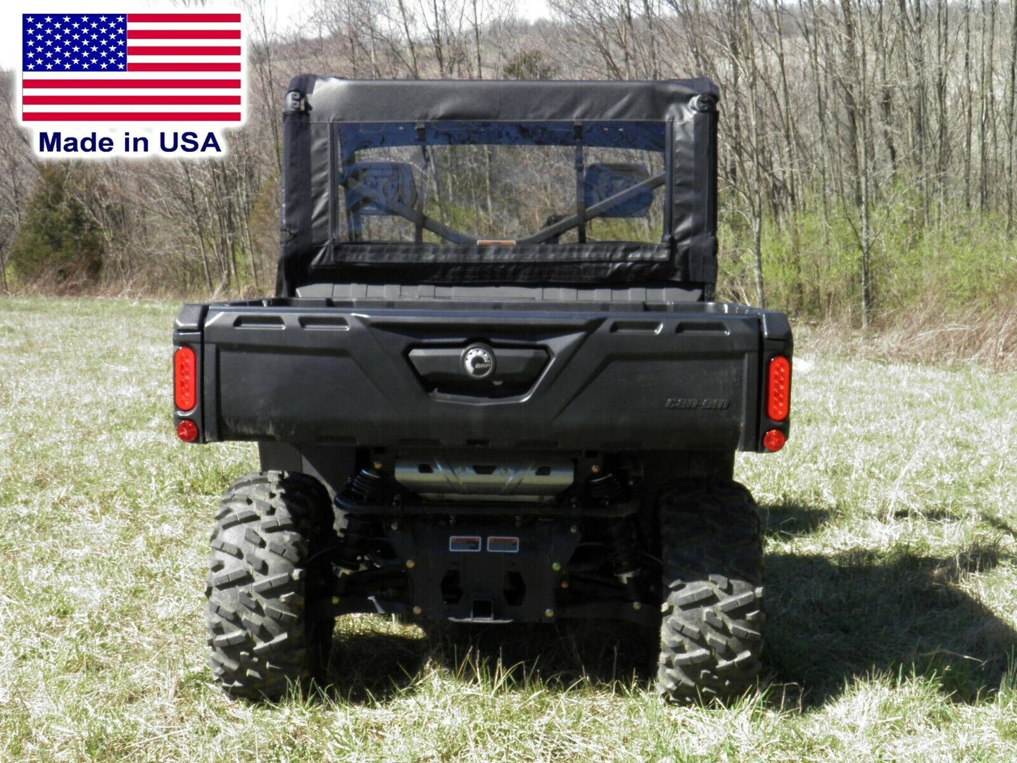 Partial ENCLOSURE for Can AM Defender MAX - HARD WINDSHIELD - ROOF - REAR WINDOW