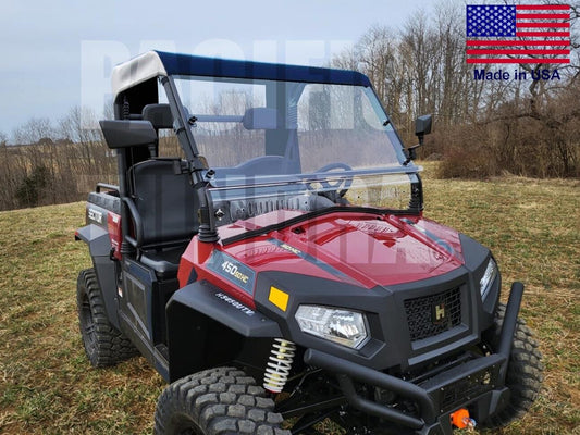 Half Enclosure for HiSun Sector - HARD WINDSHIELD, ROOF, & REAR WINDOW