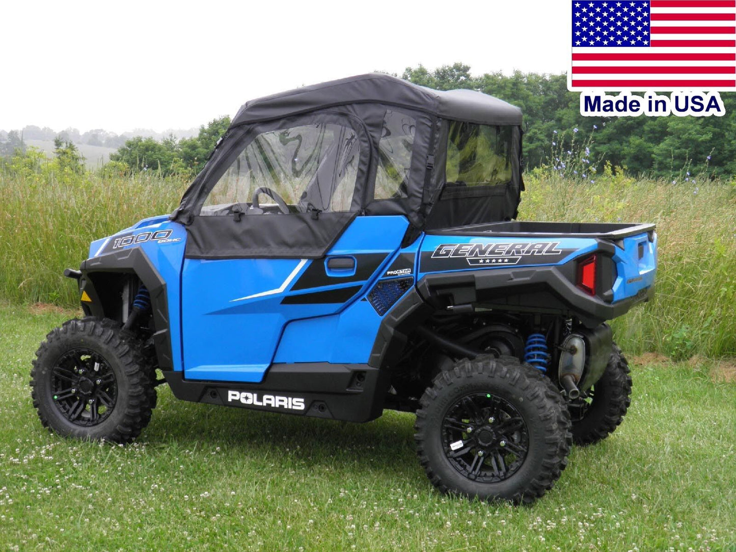 Polaris General Full Enclosure - HARD WINDSHIELD - DOORS - REAR WINDOW - ROOF