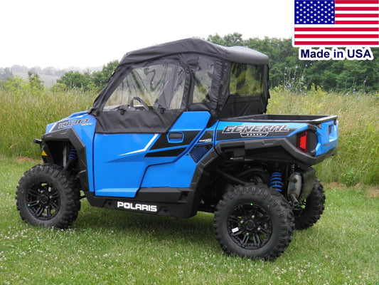 Polaris General Full Enclosure - HARD WINDSHIELD - DOORS - REAR WINDOW - ROOF