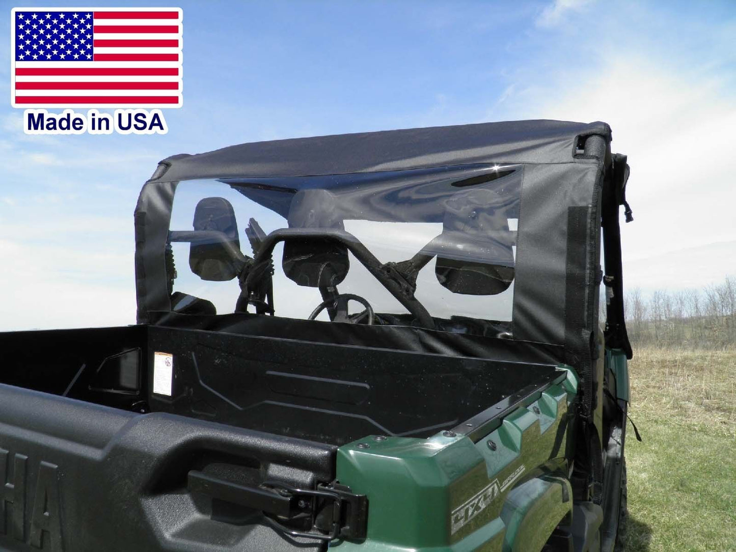 DOORS and REAR WINDOW Combo for Yamaha Viking - Puncture Proof - Soft Acrylic