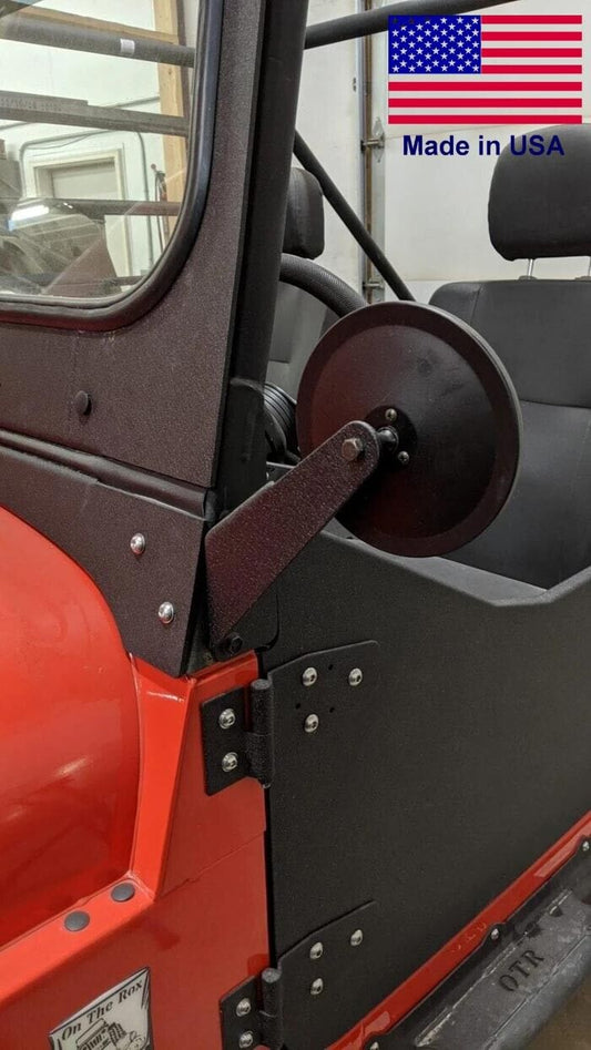 Side Mirrors for Mahindra Roxor - 3/16″ Aluminum - Powder Coated - Pair - USA