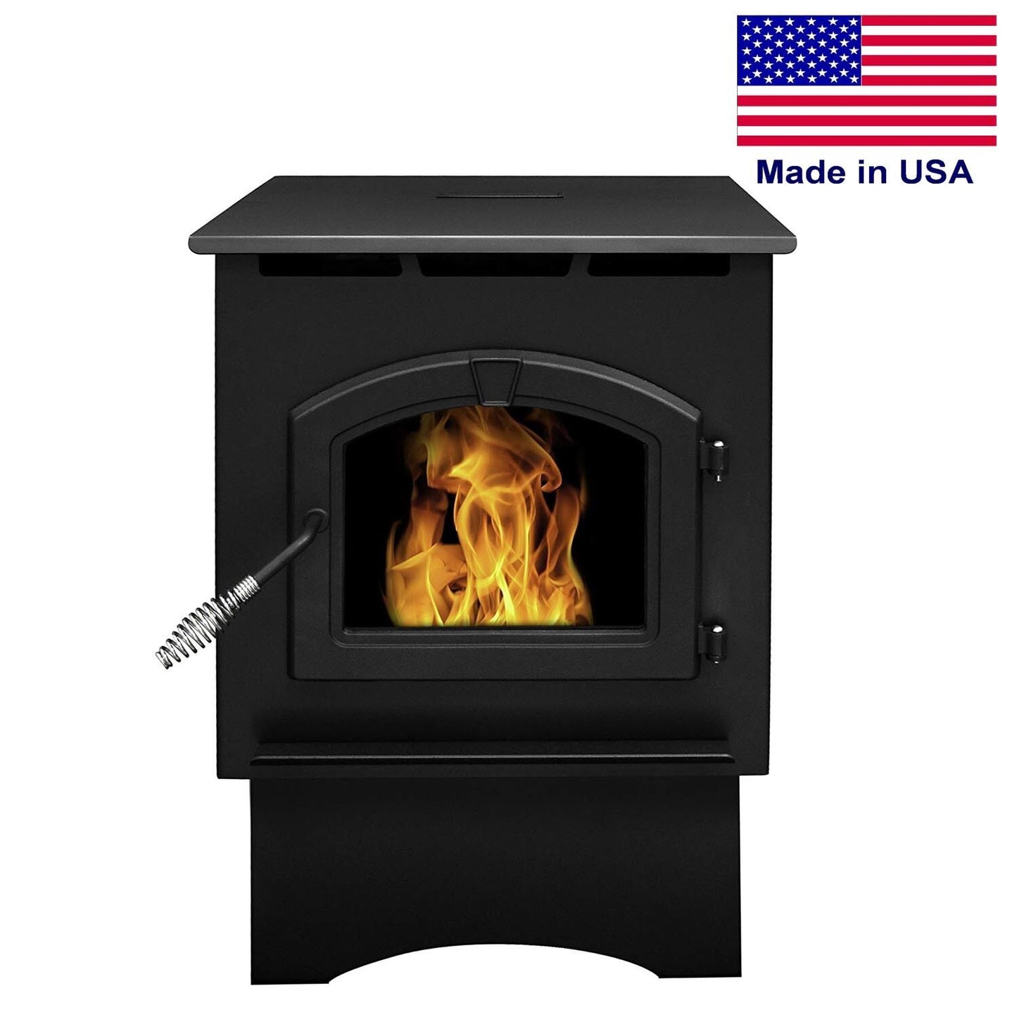 Pellet Stove Heater - 35,000 BTUs - 1450 sqft - 40 lbs Hopper - Mobile Home Safe