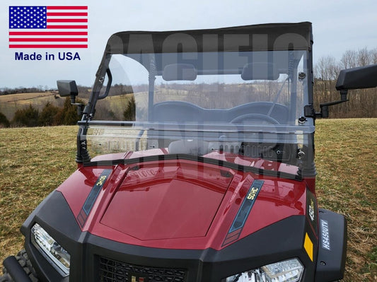 HARD WINDSHIELD & ROOF for Hisun Sector 450 / 550 / 750 - Soft Top - Heavy Duty