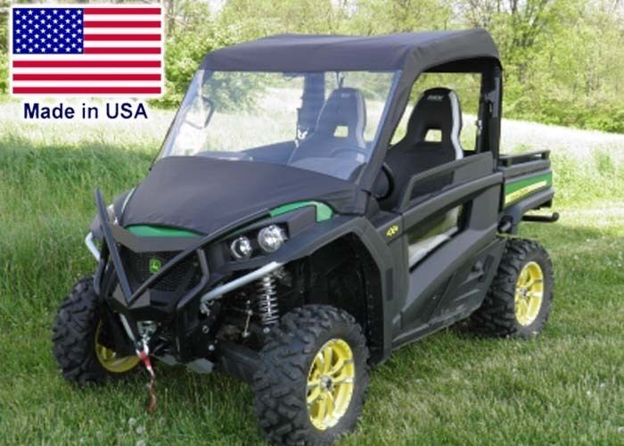 VINYL WINDSHIELD & ROOF for John Deere Gator RSX / XUV  / HPX - Soft TOP