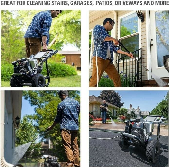 Cold Water Pressure Washer - 3200 PSI - 2.5 GPM - Honda GC Engine - 25 ft Hose