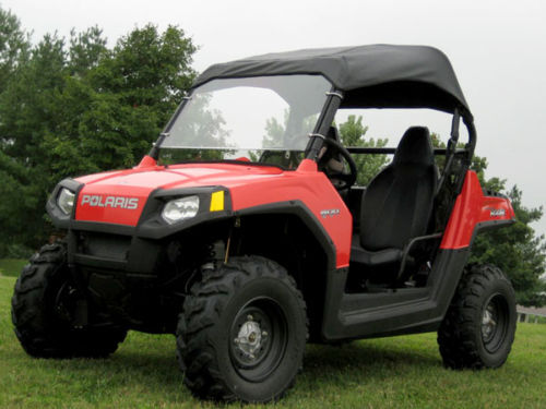 ROOF & HARD WINDSHIELD for Polaris RZR - Soft Top - Withstands Highway Speeds