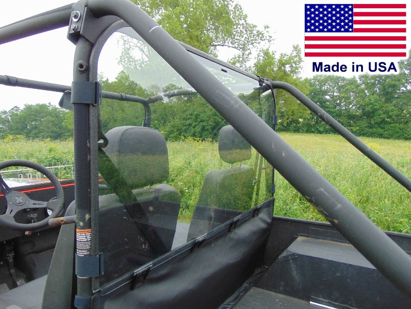 HARD REAR WINDOW for Mahindra Roxor - Travels Highway Speed - Commercial Duty
