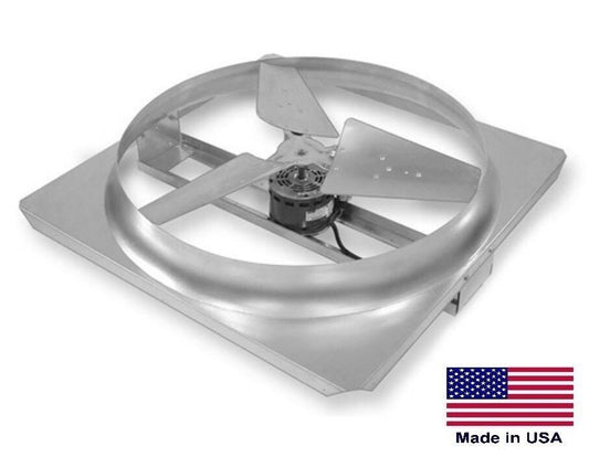 ATTIC FAN - WHOLE HOUSE FAN - Direct Drive - 24" - 4000 CFM - 1/4 Hp - 115 Volts
