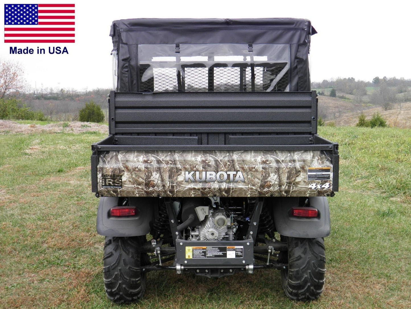 Kubota RTV X1140 DOORS & REAR WINDOW - Soft Material - Withstands Highway Speeds