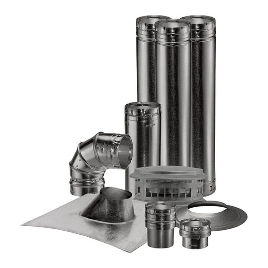 Vent Heater Kit - 4" Vertical - Steel - 90 Degree Angle - Made in the USA