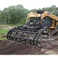 84" Log, Brush & Rock Grappler for Skid Steer - 3000 Hydraulic Cylinder T1 Steel