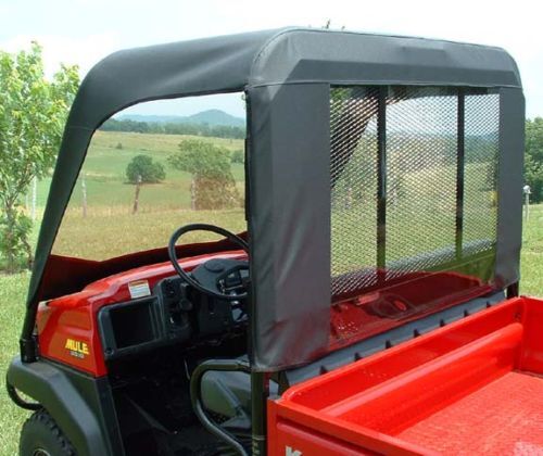 VINYL WINDSHIELD, ROOF, and REAR WINDOW for Kawasaki Mule 3000/3010 - Soft