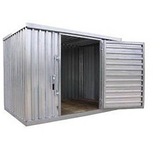 Industrial Storage Shed - Steel - Outdoor - 9 ft 2" W x 12 ft 6" D x 7 ft 1" H