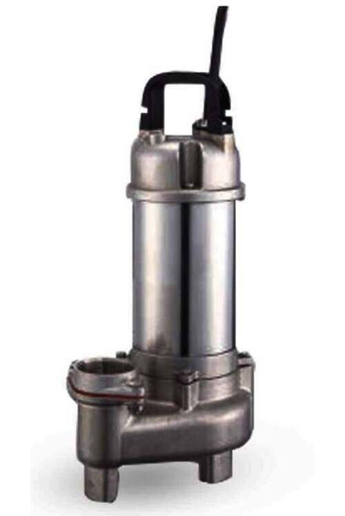Submersible SEWAGE TRASH Pump - 2" Out - 88 GPM - 115 V - 1/2 HP - Stainless Stl