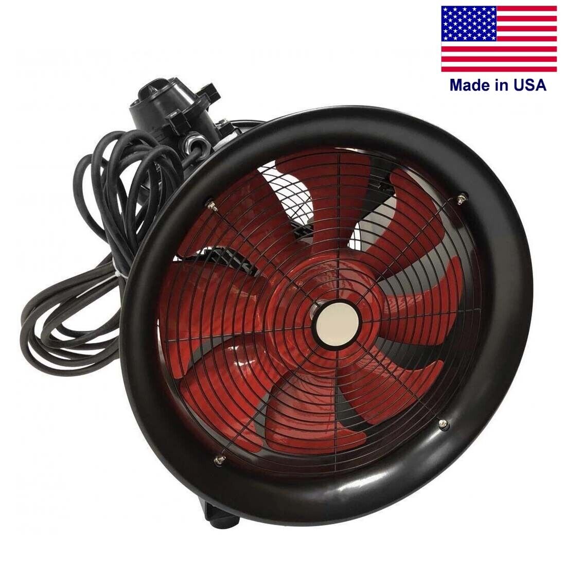 16" Portable Explosion Proof BLOWER - 3355 CFM - 120 Volt - 1 Ph - 3/4HP - Axial