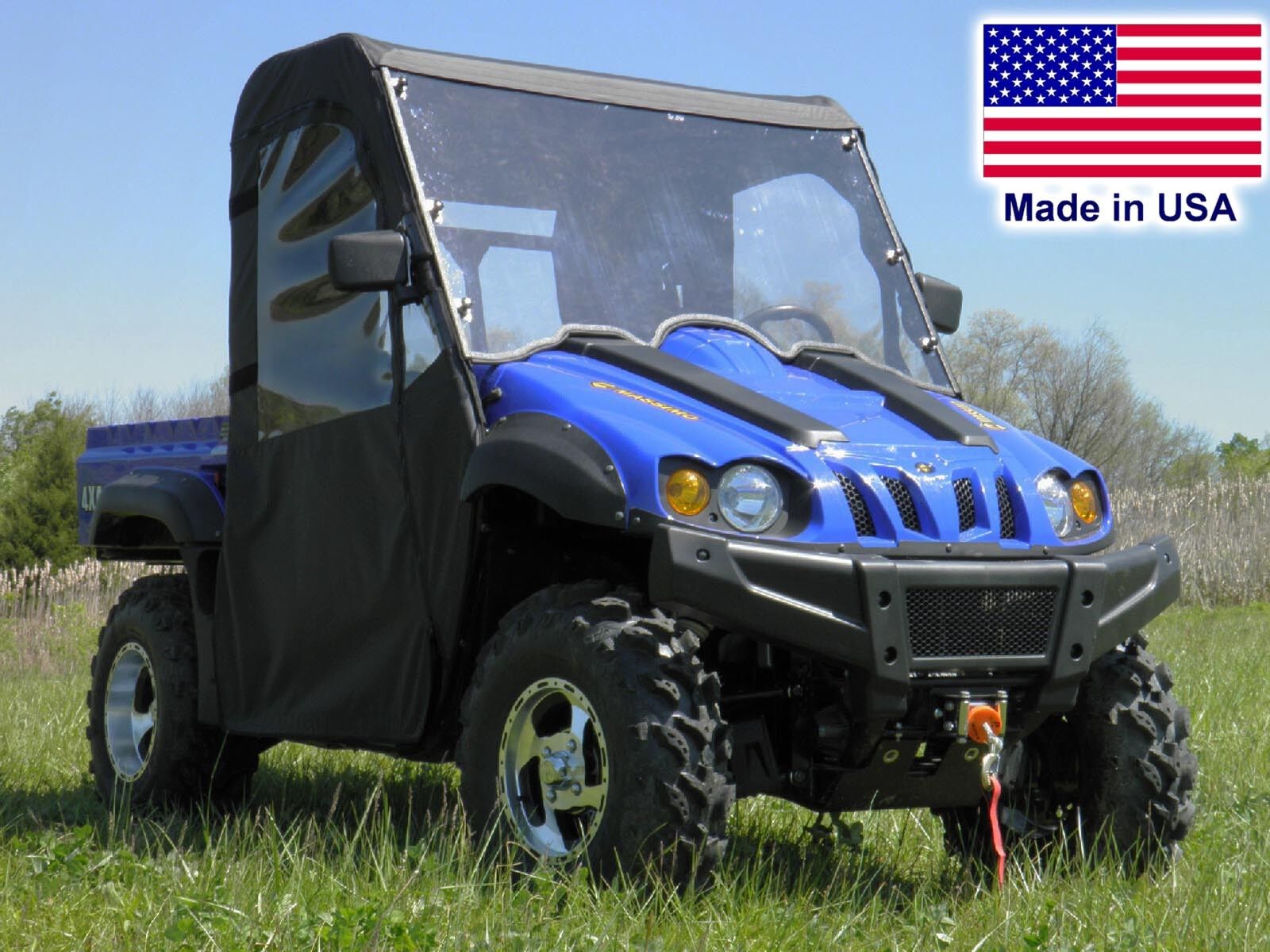 Msu27 Rear View Massimo MSU 500 / 700 Full Enclosure - HARD WINDSHIELD, Roof, Doors, R ...
