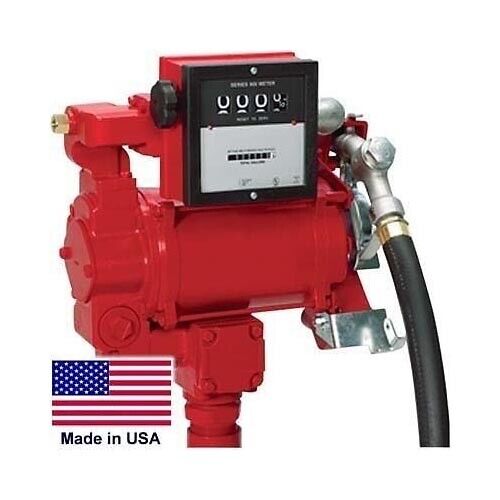Dual Voltage Fuel Pump with Meter - 115 / 230 Volt - 3/4 HP - UL/CUL listed