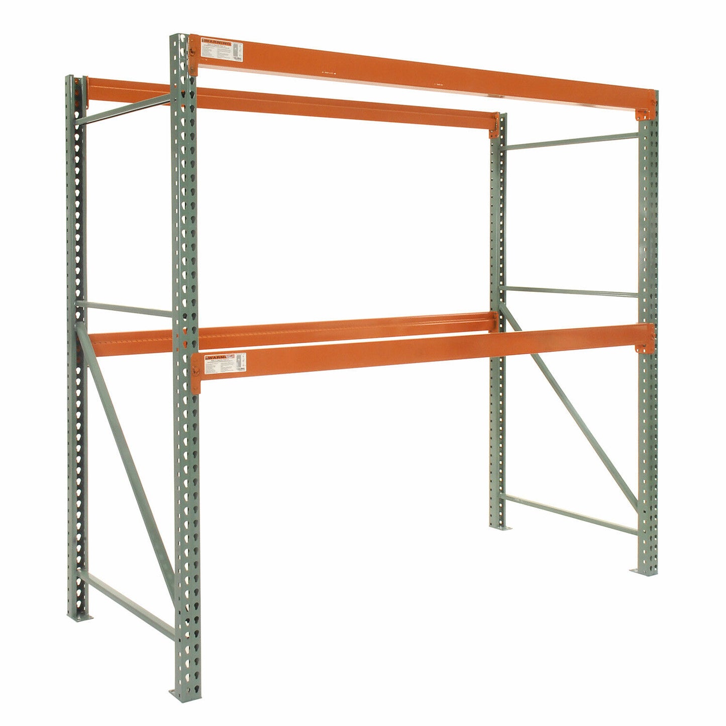 PALLET RACK - 48" W x 48" D x 120" H - 6,590 lbs Shelf Cap - Tear Drop Style