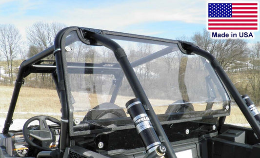 Rear Hard Window for Polaris RZR 1000 - Withstands Highway Speed - Polycarbonate