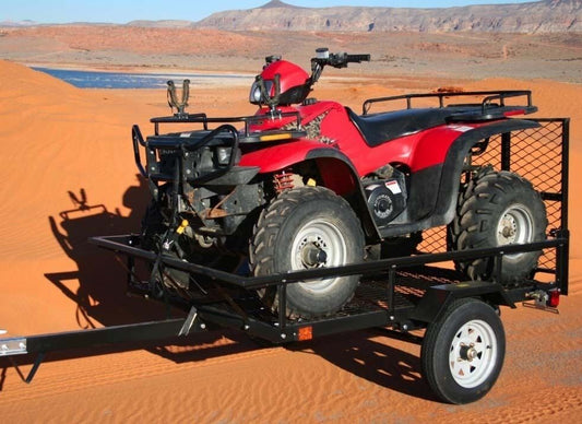 ATV Trailer - 1,000 lbs GVWR Cap - 12" Wheels - DOT Lighting - Industrial Duty