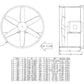 TUBE AXIAL DUCT FAN - Explosion Proof - Direct Drive - 48" - 230/460V 28,600 CFM