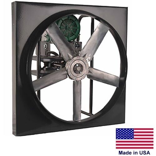 30" Exhaust Fan - Belt Drive - 12,080 CFM - 1-1/2 HP - 230/460V - 3 Phase - TEFC