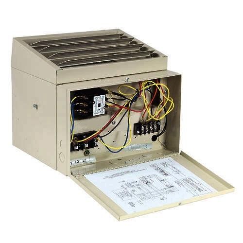 Electric Heater - 480 Volts - 34,100 BTU - 500 CFM - 1 to 3 Phase - Dual Phase