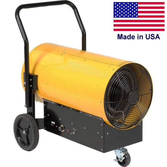 Portable Electric Heater - 153,585 BTU - 2200 CFM - 480 Volt - 3 Ph - 10" Wheels