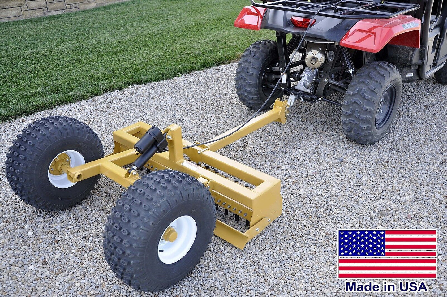 4 ft Driveway GRADER & MAGNET - Clevis Hitch - ATV UTV ROV & Mower Compatible